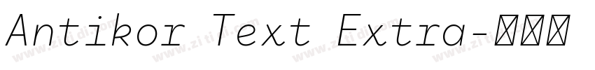 Antikor Text Extra字体转换